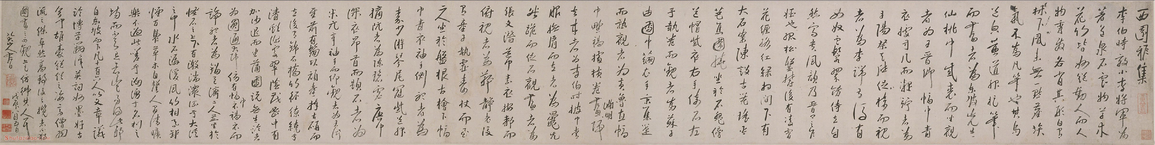 八大山人《西园雅集》卷 纸本作品欣赏