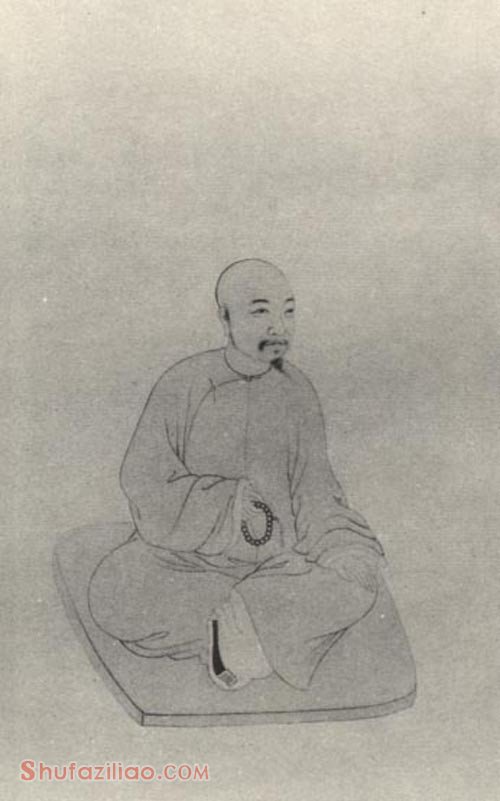 张照像取自《清代学者像传》第二集，叶公绰辑，杨鹏秋摹绘