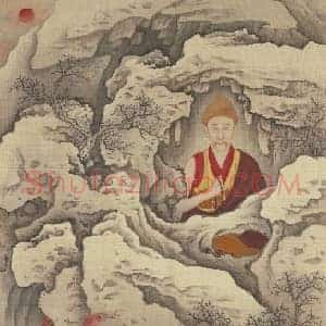 胤禛行乐图册·喇嘛装页